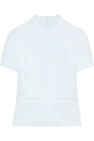 Courrèges T-Shirt mit Stehkragen