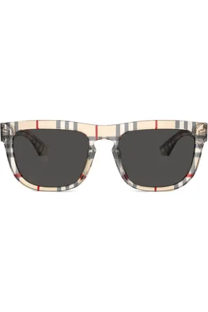 Burberry Eckige Sonnenbrille mit Vintage-Check