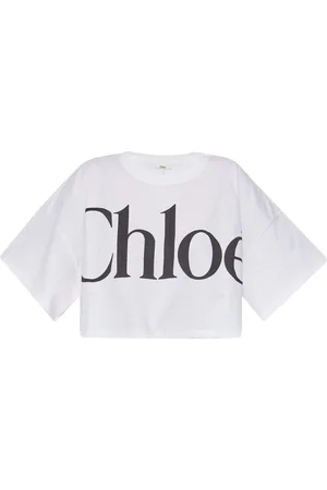 Chloé Cropped-Oberteil mit Logo-Print