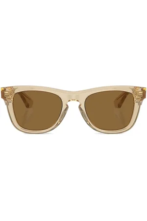 Burberry Eckige Sonnenbrille mit transparentem Gestell