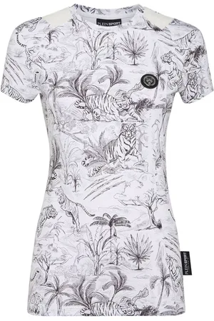 Philipp Plein Kompressions-T-Shirt mit grafischem Print