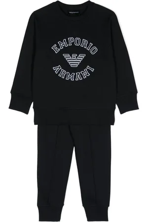 Emporio Armani Jogginganzug mit beflocktem Logo