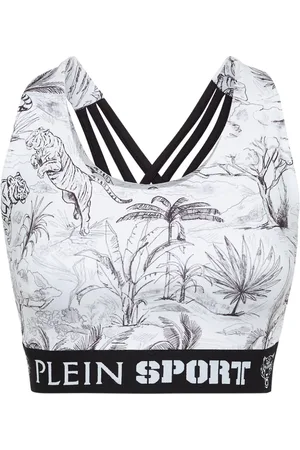 Philipp Plein Sport-BH mit grafischem Print