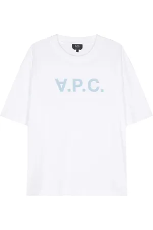 A.P.C. T-Shirt mit beflocktem Logo