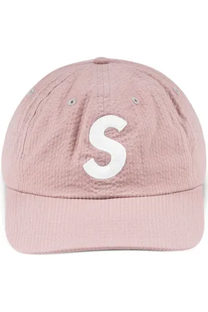 Supreme Seersucker-Baseballkappe mit Logo-Stickerei