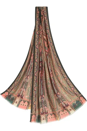 Etro Ausgefranster Schal mit Paisley-Print