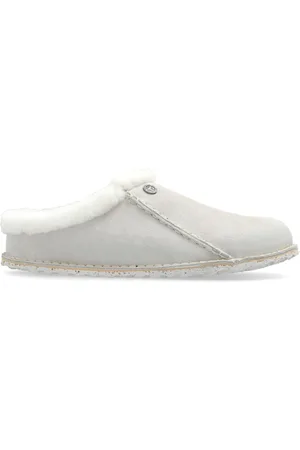 Birkenstock Wildleder-Slipper mit Shearling