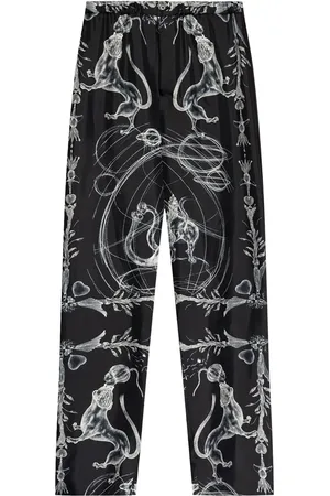 Fabiana Filippi Hose mit abstraktem Print