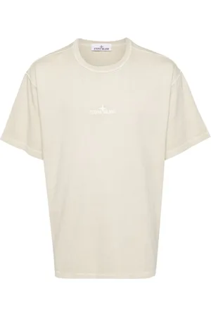Stone Island T-Shirt mit Logo-Stickerei