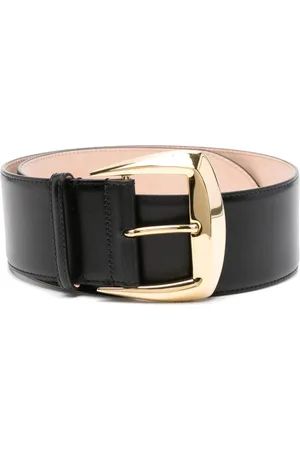 Alexander McQueen Geometric Buckle Ledergürtel