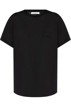Max Mara T-Shirt mit Monogramm-Stickerei