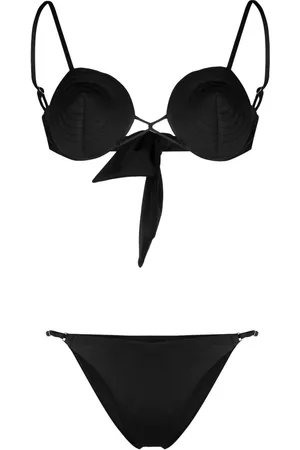 Noire Swimwear Bikini mit Ziernähten