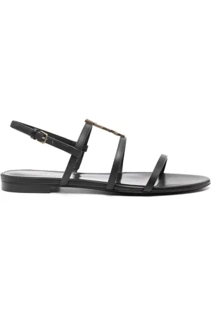 Saint Laurent Flache New Cassandra Sandalen