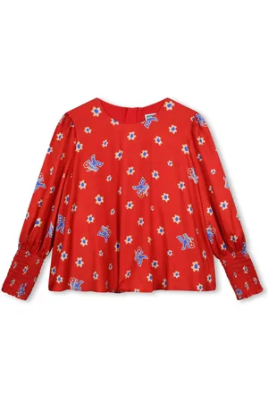 Kenzo Bluse mit Blumen-Logo
