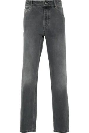 Brunello Cucinelli Halbhohe Tapered-Jeans