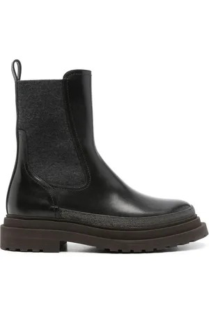 Brunello Cucinelli Chelsea-Boots mit Monili-Detail