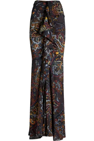 Etro Langer Rock mit Paisley-Print