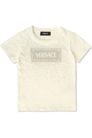 VERSACE T-Shirt mit Logo-Applikation