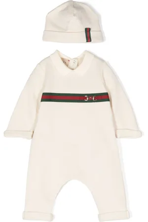 Gucci Strampler mit Webdetail