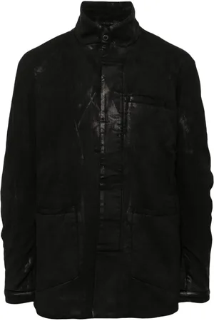 11 BY BORIS BIDJAN SABERI Stehkragen-Jacke mit Brusttasche