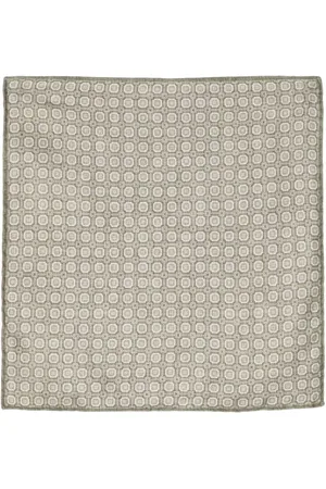 Brunello Cucinelli Geometrisch gemustertes Einstecktuch