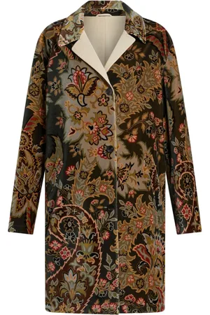 Etro Samtmantel mit Paisley-Print