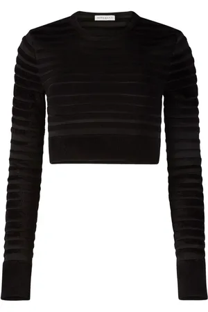 Nina Ricci Cropped-Oberteil mit Streifen