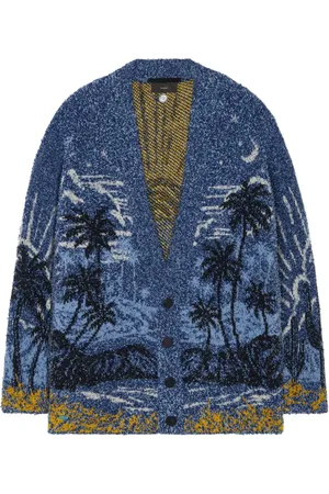 Alanui Cardigan mit Strand-Print