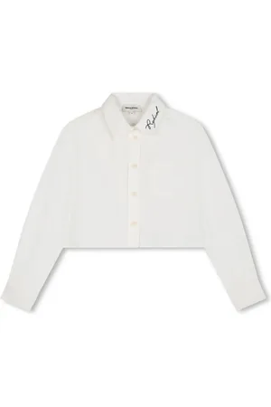Sonia Rykiel Enfant Cropped-Hemd mit Logo-Stickerei