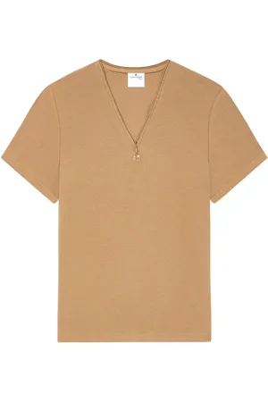Courrèges T-Shirt mit Logo-Stickerei