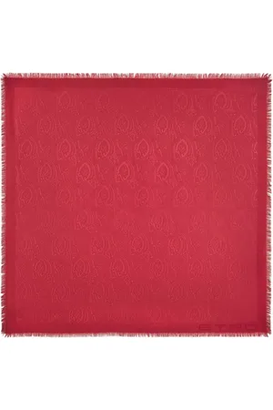 Etro Ausgefranster Schal aus Paisley-Jacquard