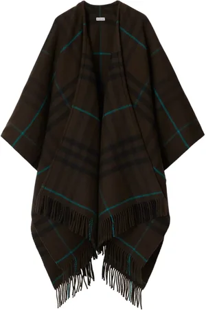 Burberry Cape mit Fransen