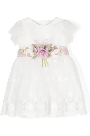 SIOLA Kleid aus Tüll mit Blumenapplikation