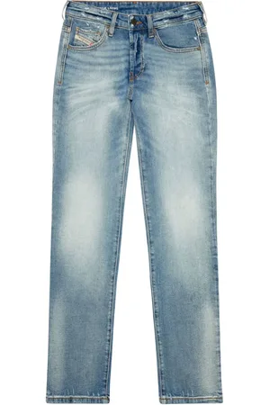 Diesel Halbhohe D-Mine Straight-Leg-Jeans