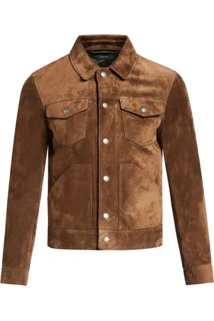 Tom Ford Jacke aus Wildleder mit klassischem Kragen