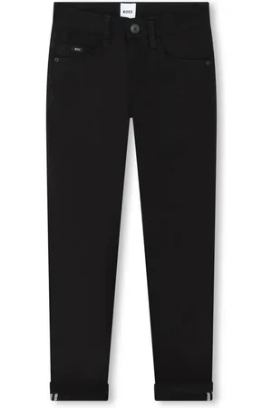 HUGO BOSS Halbhohe Straight-Leg-Jeans
