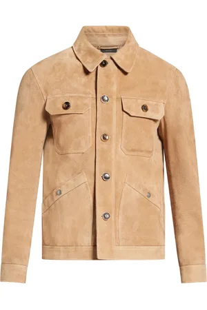 Tom Ford Jacke aus Wildleder mit klassischem Kragen