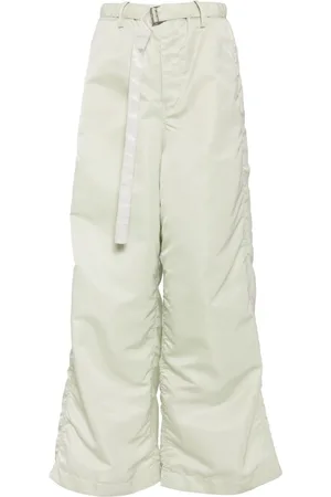 SACAI Wide-Leg-Hose mit Gürtel