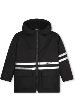 DKNY Kapuzenparka mit Streifendetail