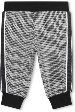 HUGO BOSS Jogginghose mit Hahnentrittmuster