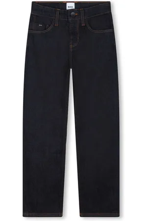 HUGO BOSS Halbhohe Straight-Leg-Jeans