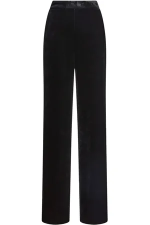 Etro Straight-Leg-Hose in Samtoptik
