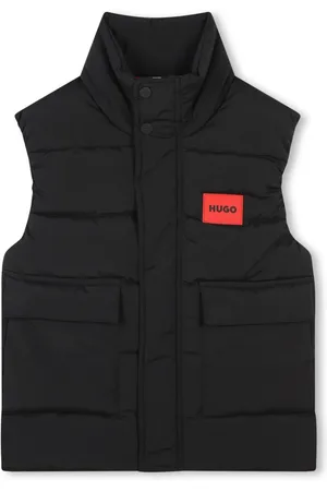 HUGO BOSS Steppweste mit Logo-Applikation