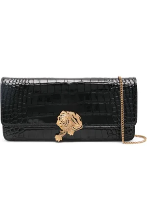 Roberto Cavalli Clutch mit Logo-Schild