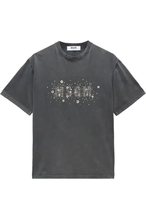 Msgm T-Shirt mit Nieten-Logo