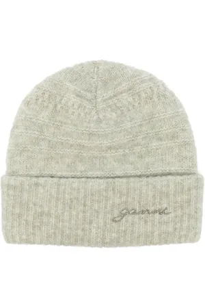 Ganni Mütze mit Logo-Stickerei