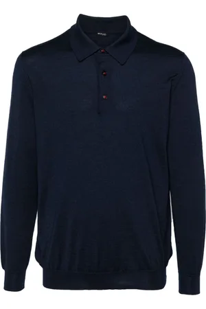 Kiton Fein gestricktes Poloshirt