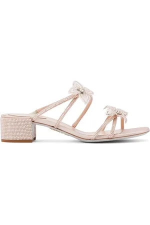 RENE CAOVILLA Cleo Satin-Mules 40mm
