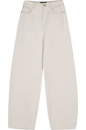 MOORER Blanche 25 Wide-Leg-Jeans