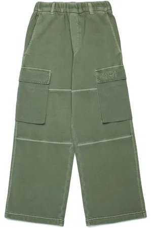 Maison Margiela Weite Cargohose mit Nummernstickerei